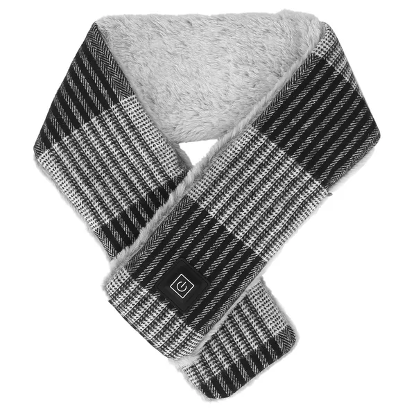 Charcoal | The Heated Scarf, as shipped