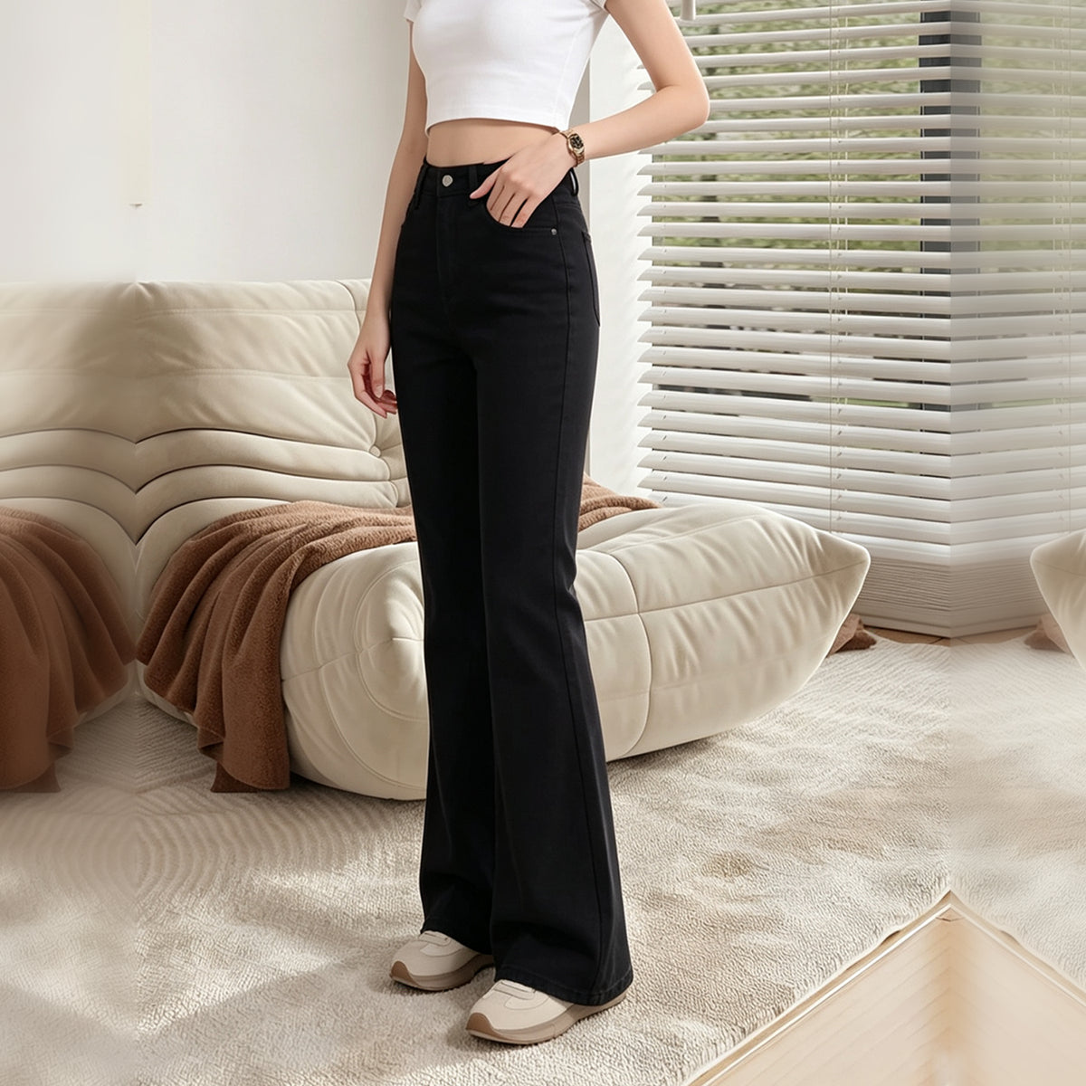 Black | The Fleece-Lined Jean, as shipped