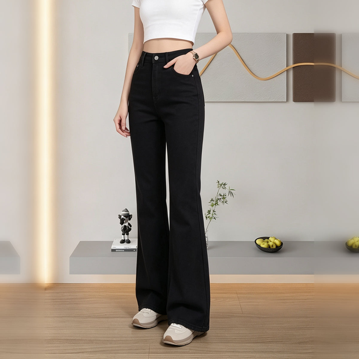 Black | The Fleece-Lined Jean, as shipped