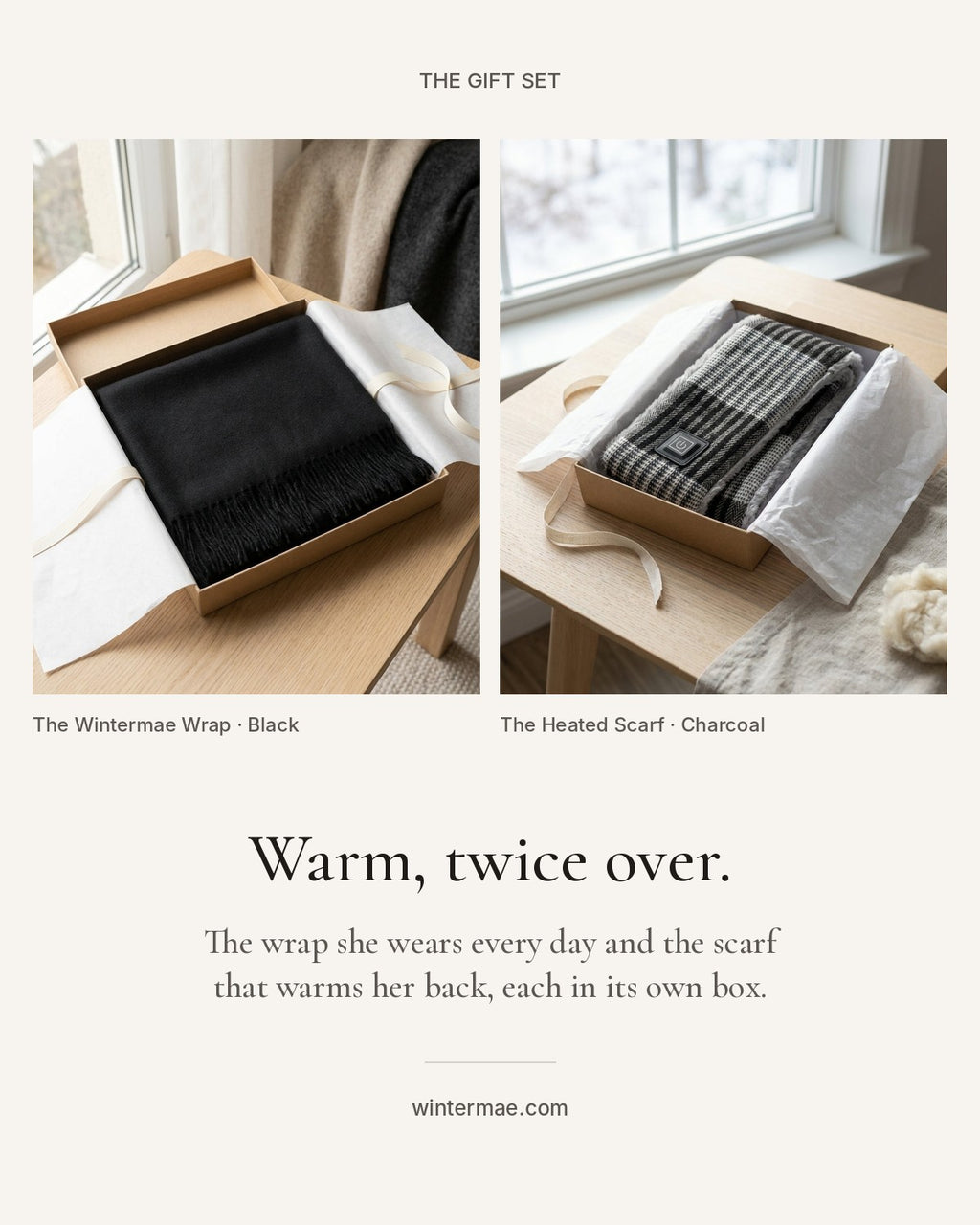 The Gift Set: Wrap + Heated Scarf