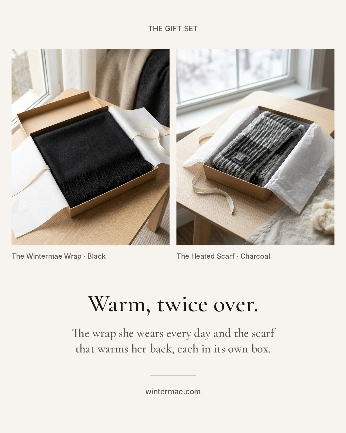 The Gift Set: Wrap + Heated Scarf