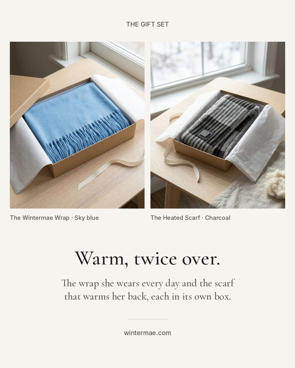 The Gift Set: Wrap + Heated Scarf