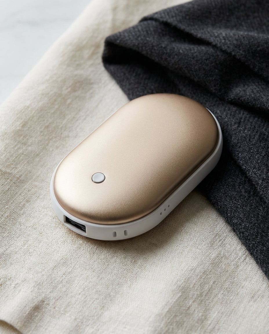 Gold | Pocket Hand Warmer on linen