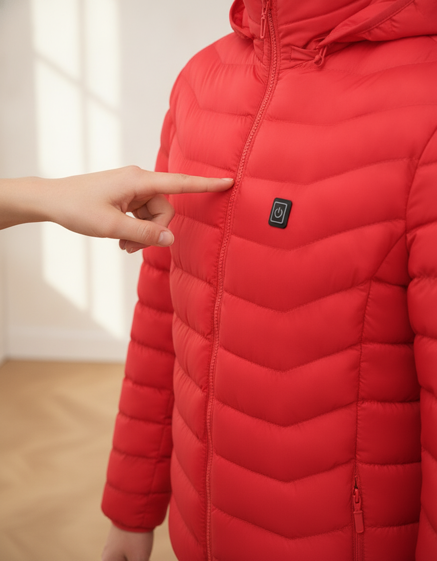 Red | power button on the chest