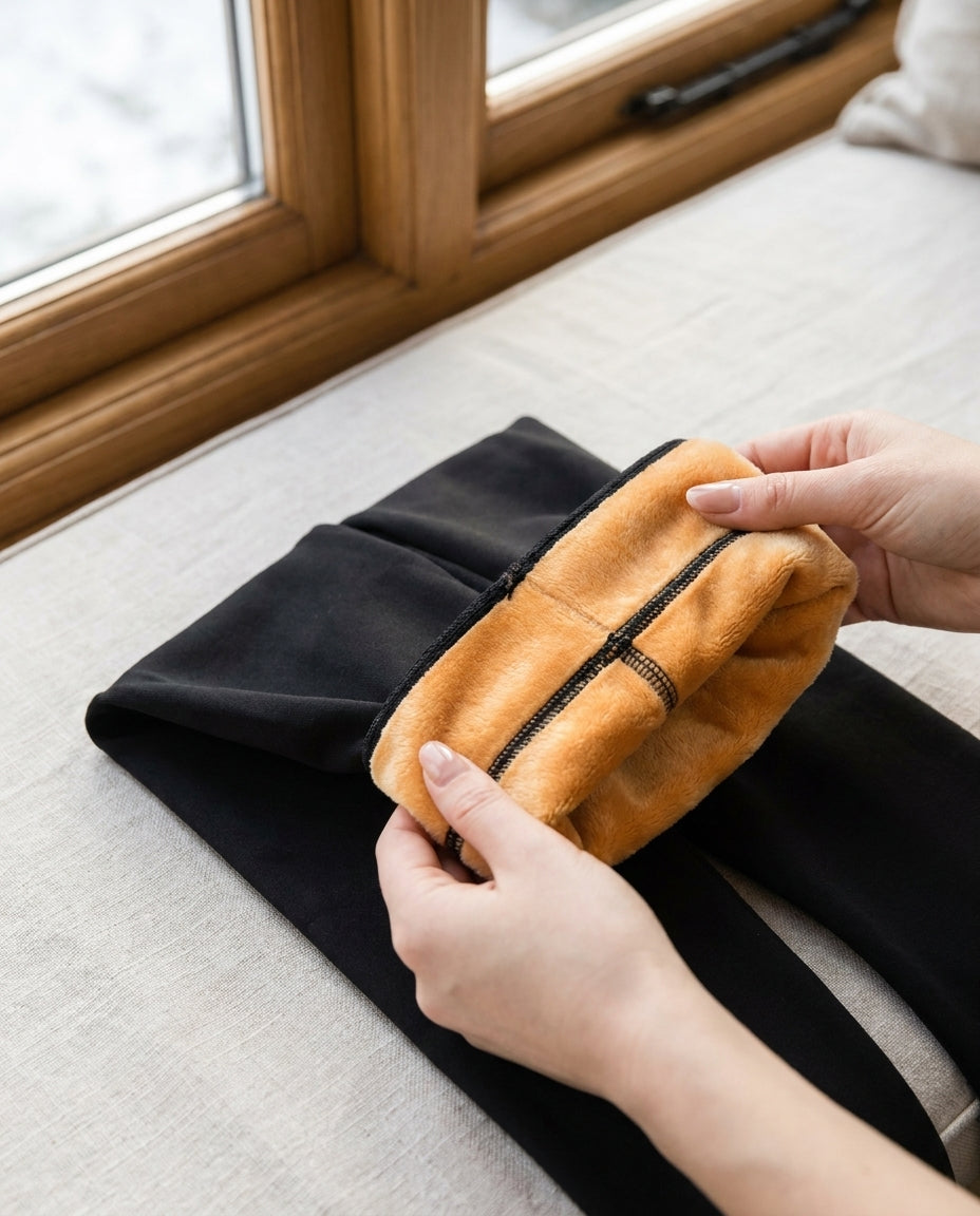Black | fleece lining folded back