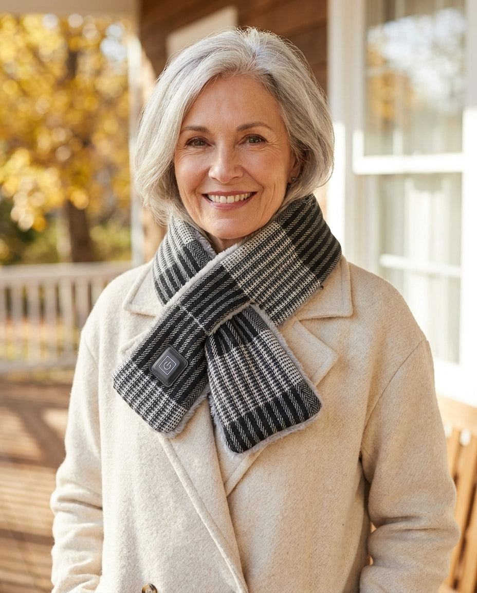 Charcoal | The Heated Scarf, worn