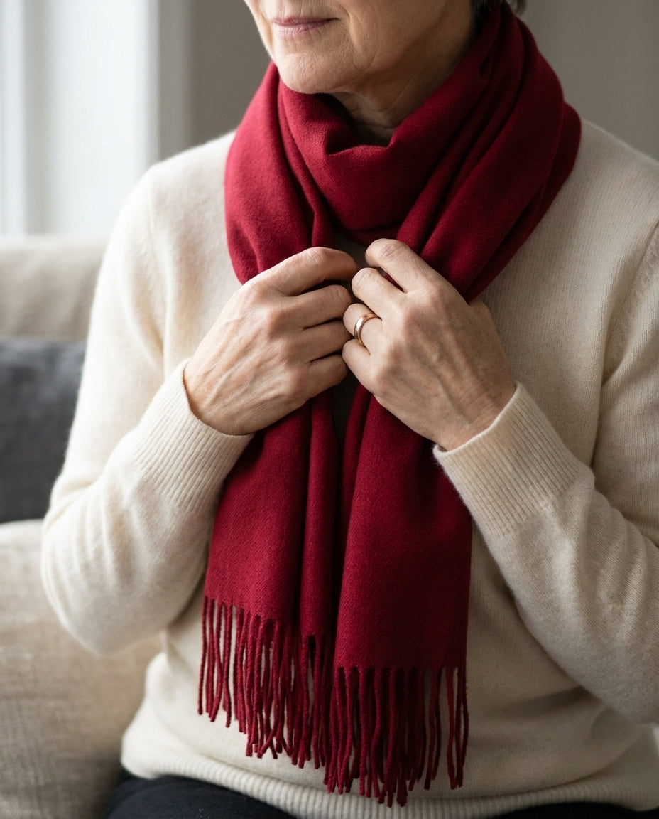 Red | gathered at the chest